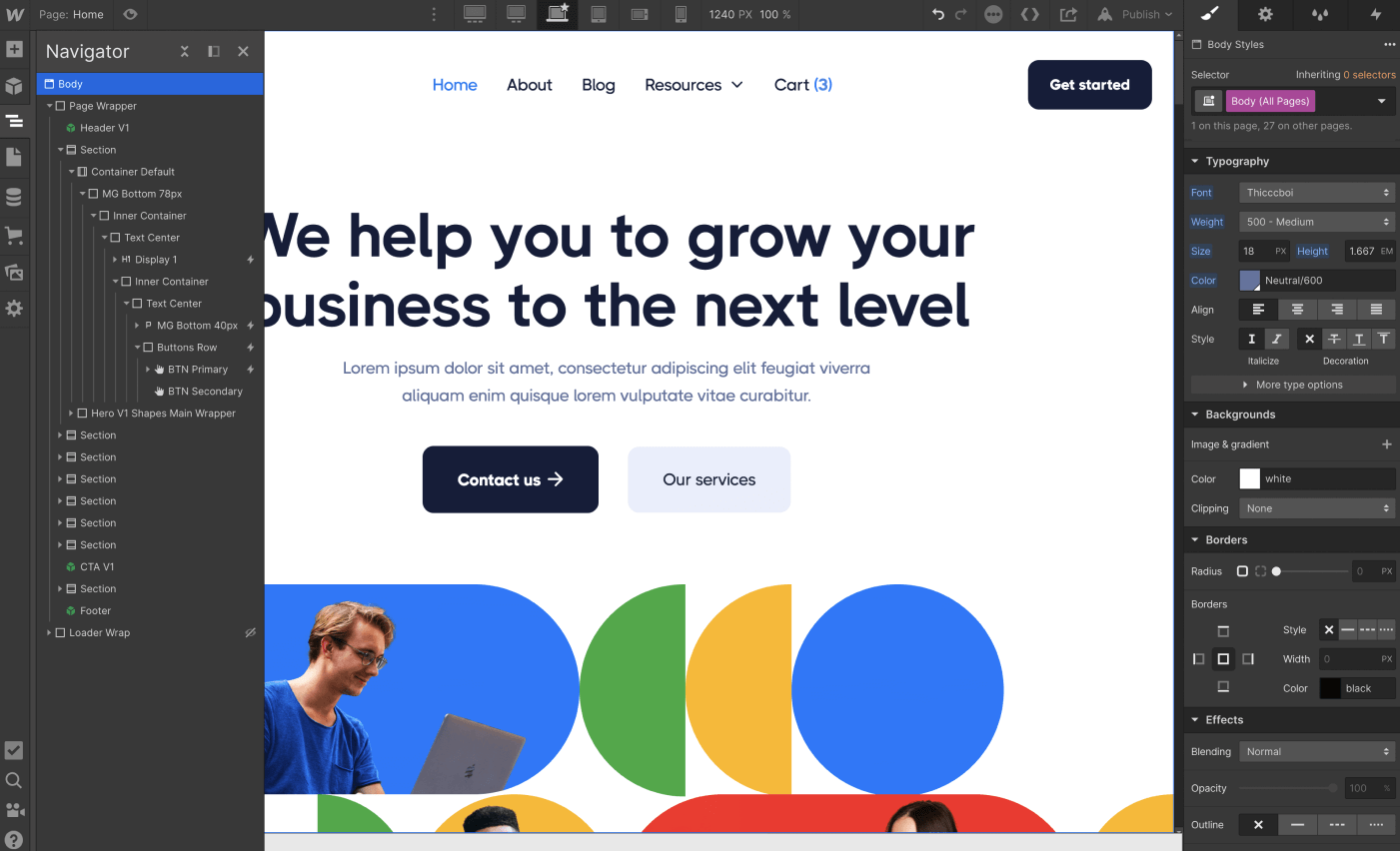 Typography - Studiopro X Webflow Template